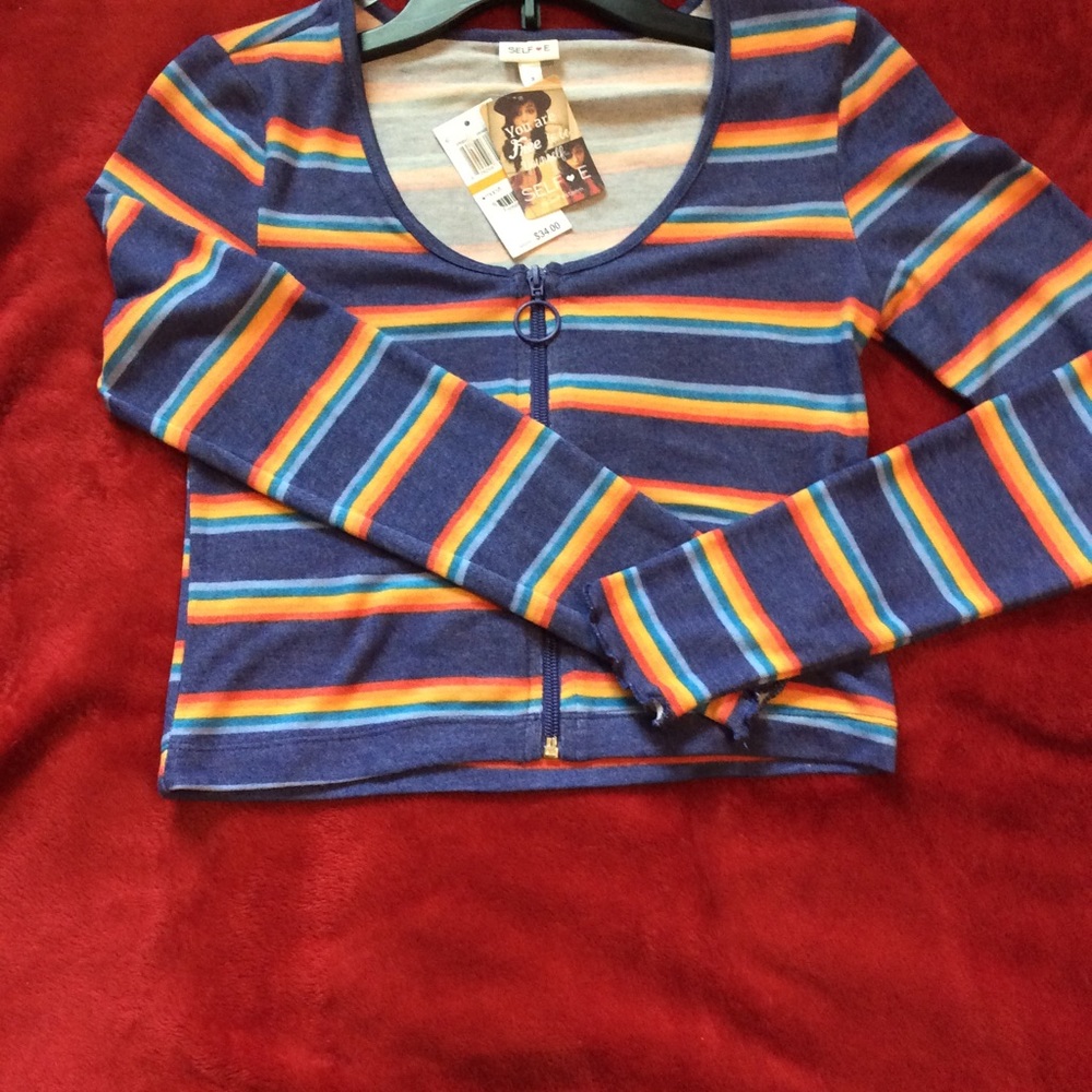 Juniors Size S Striped Shirt